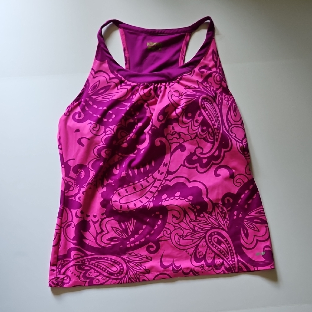 Koppen Purple and Pink Paisley Tank Top